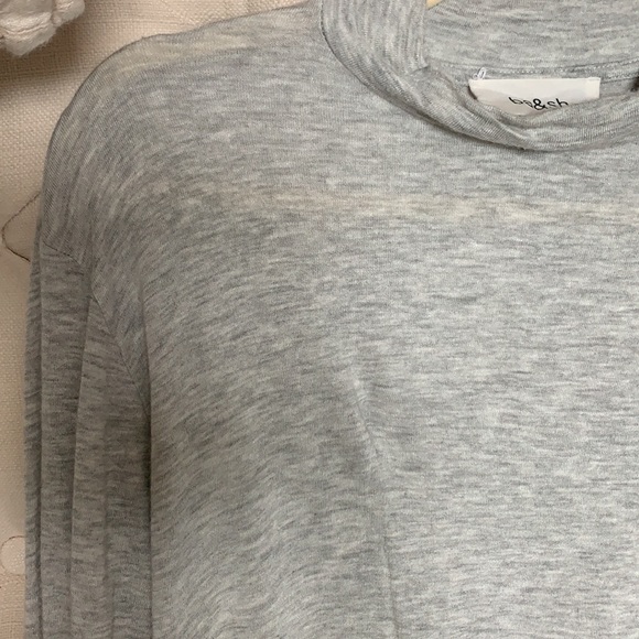 BA&SH Sheer Lightweight Heather Gray Sweater sz3/L - Picture 5 of 5